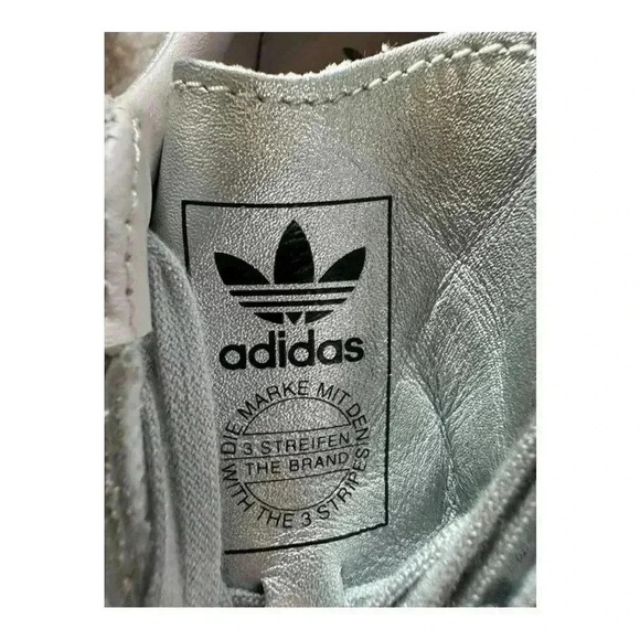 adidas Women's Metallic Silver Sneakers - Picture 7 of 7